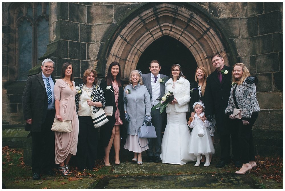  Family group photos are quick and easy when done outside the church immediately after the ceremony. Something to bear in mind when planning your wedding day photography timeline. 