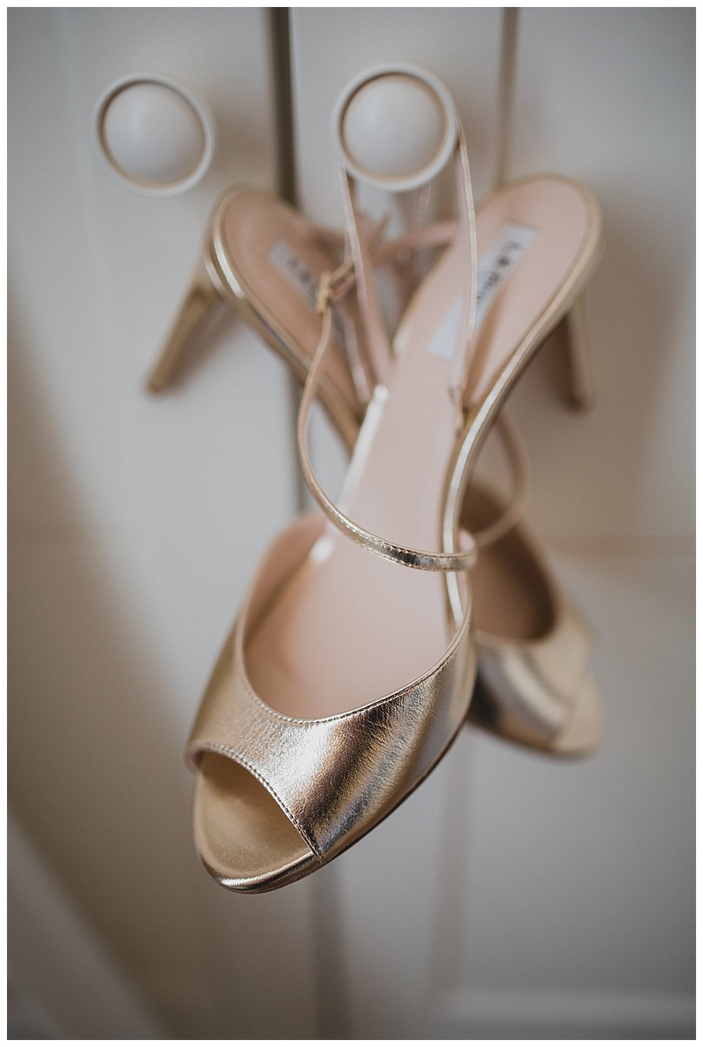 Gold LK Bennett sandals for a glamorous Liverpool Town Hall wedding. 