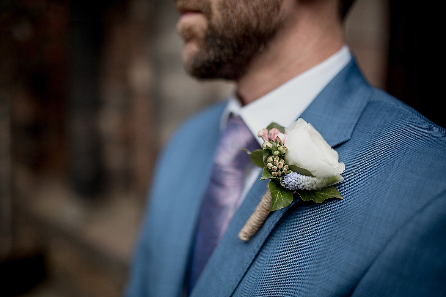 Buttonhole on the groom