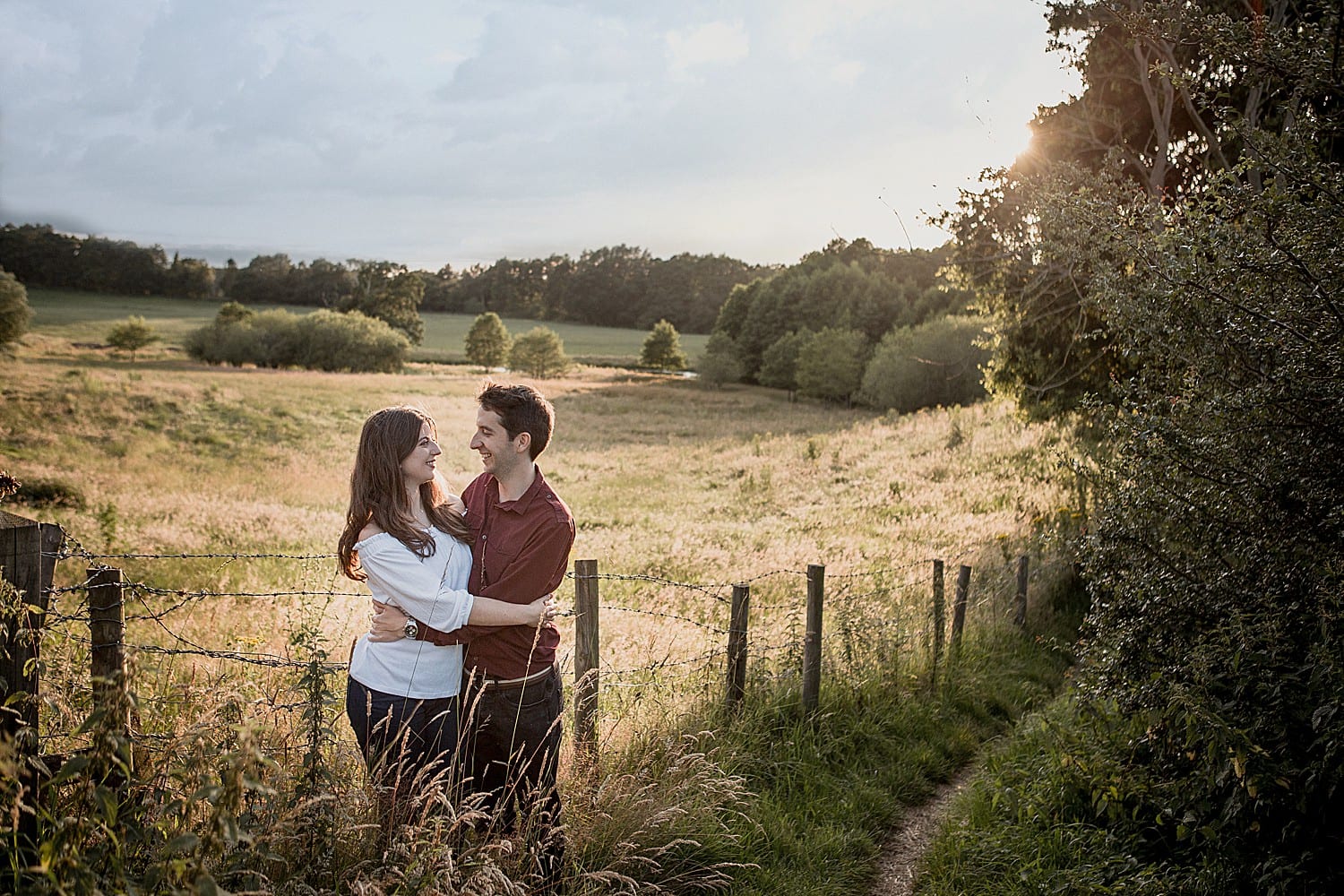 Engagement shoot in Cheshire countryside