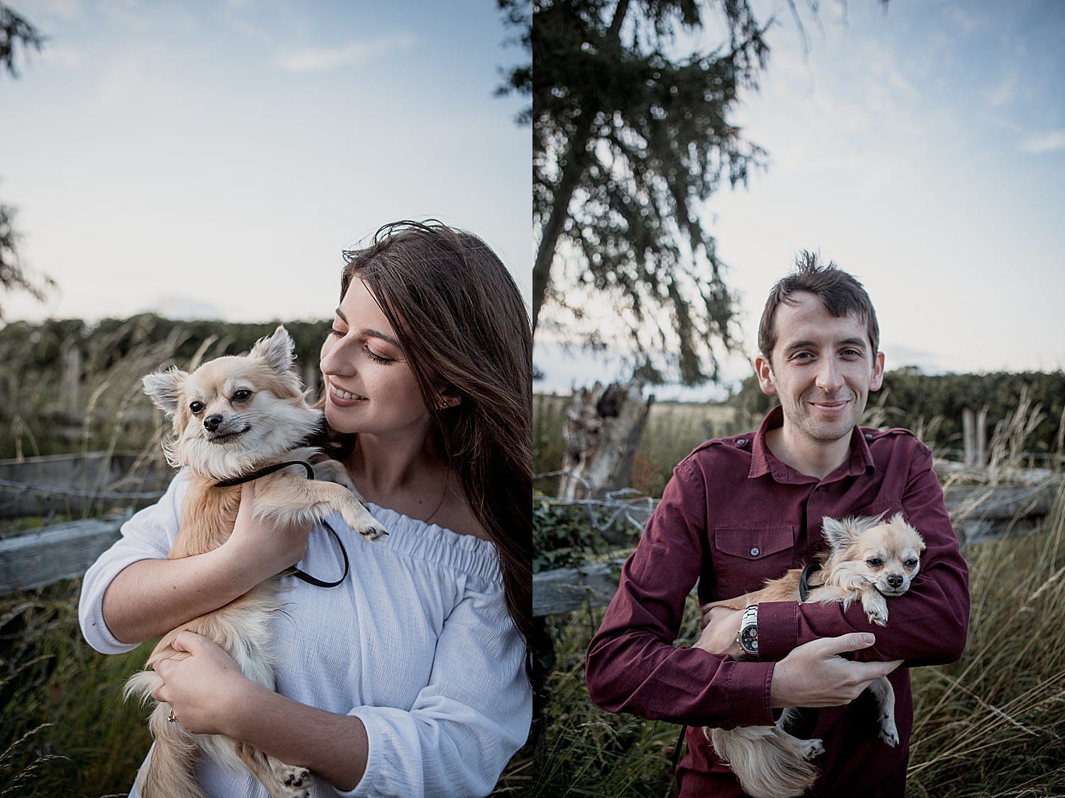 Couples shoot with Chico the dog