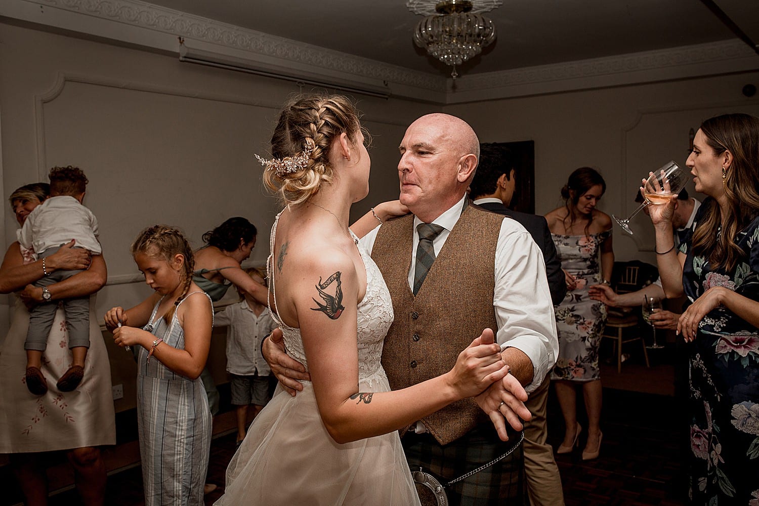 father daughter dance at willington hall wedding