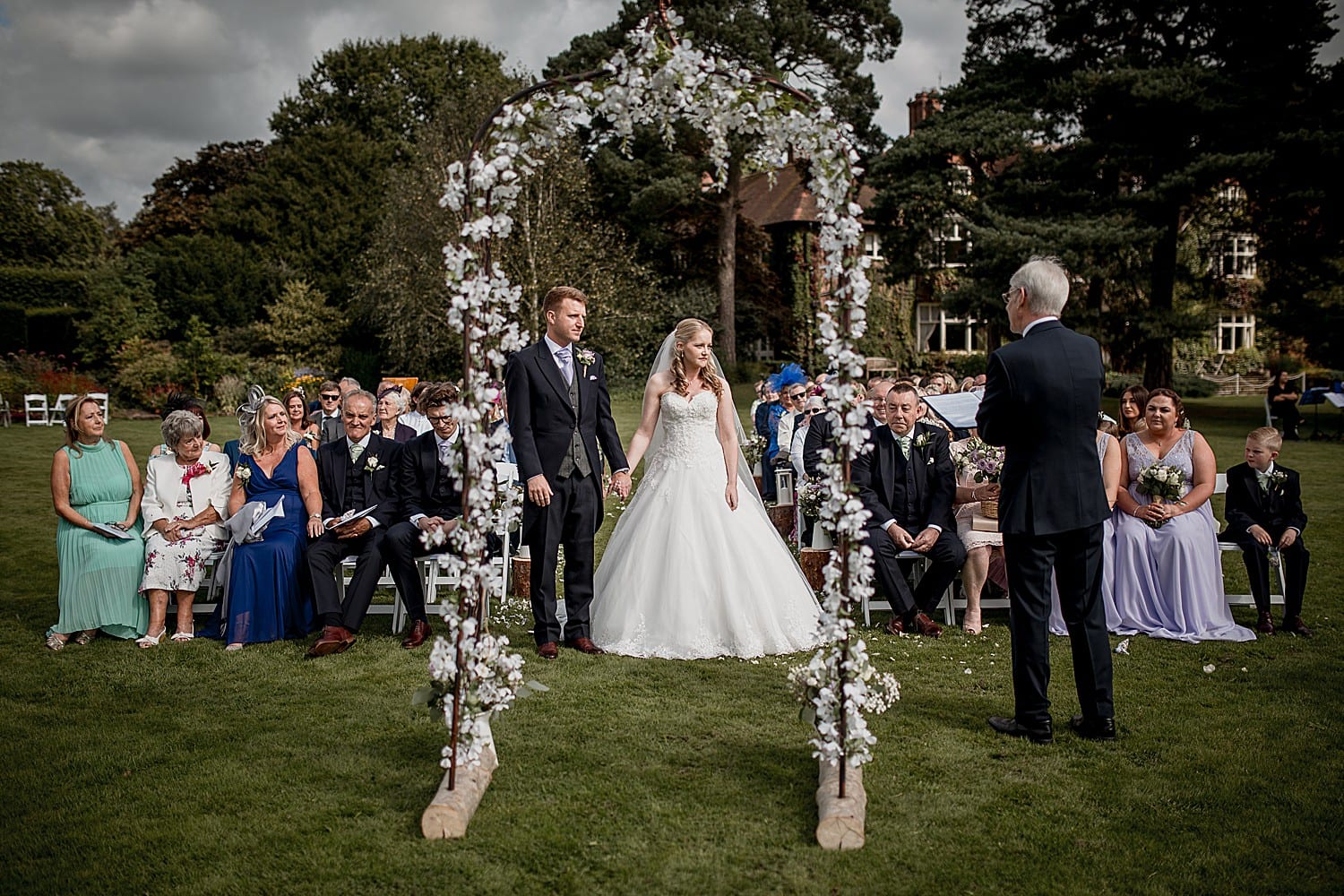 outdoor ceremony at abbeywood estate