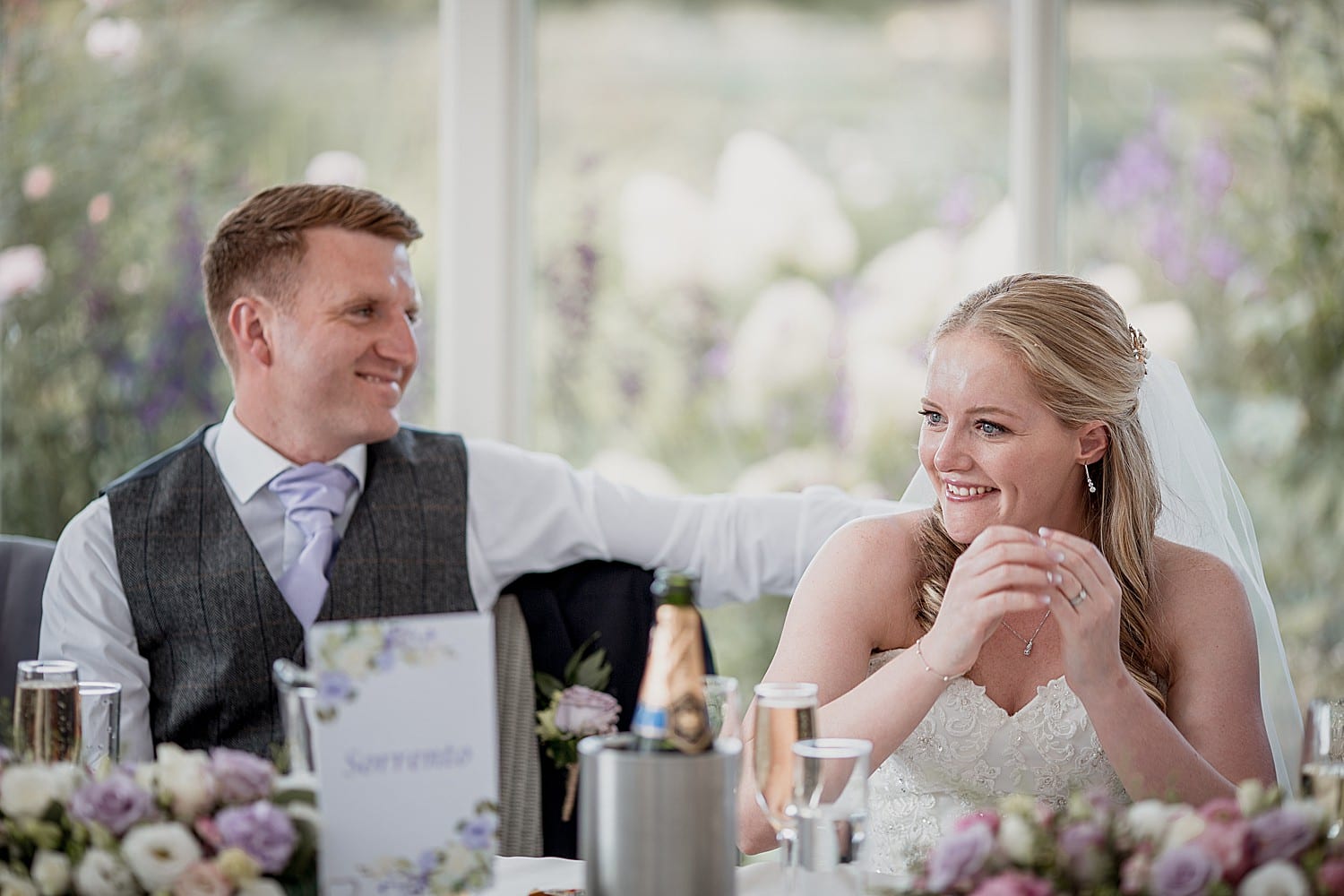 the speeches at an abbeywood estate wedding in cheshire