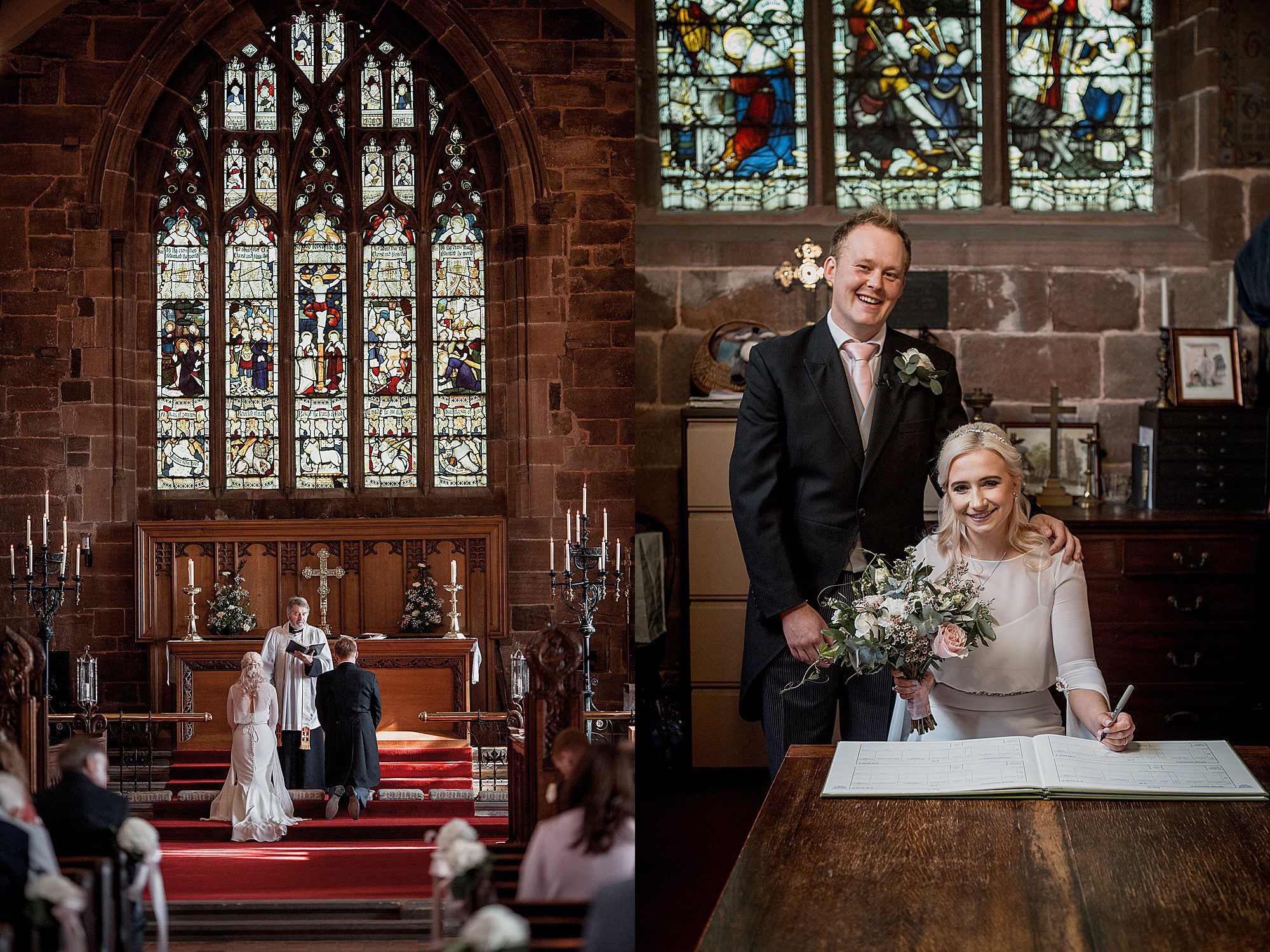 church wedding photography in cheshire