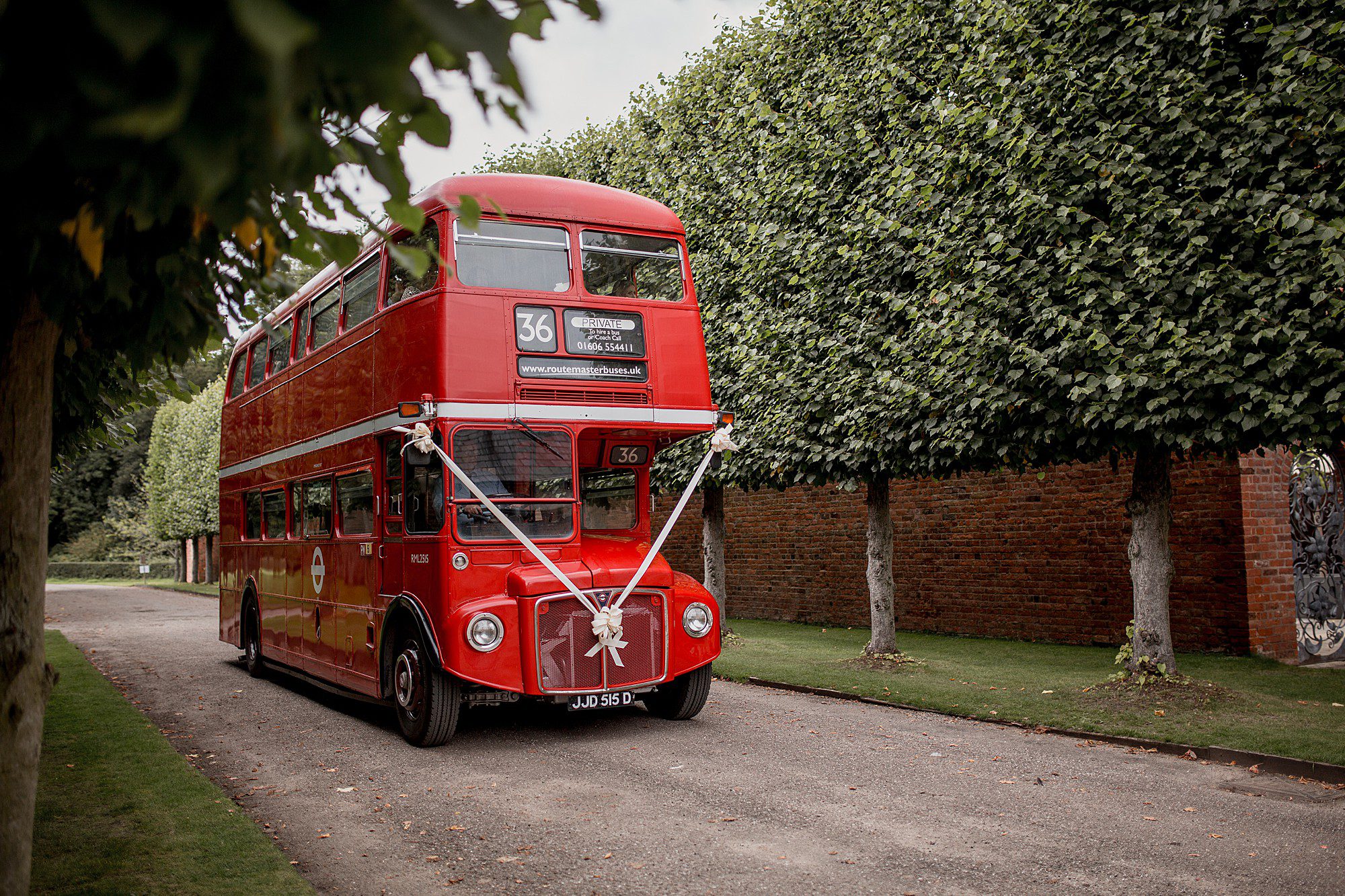 double decker wedding bus