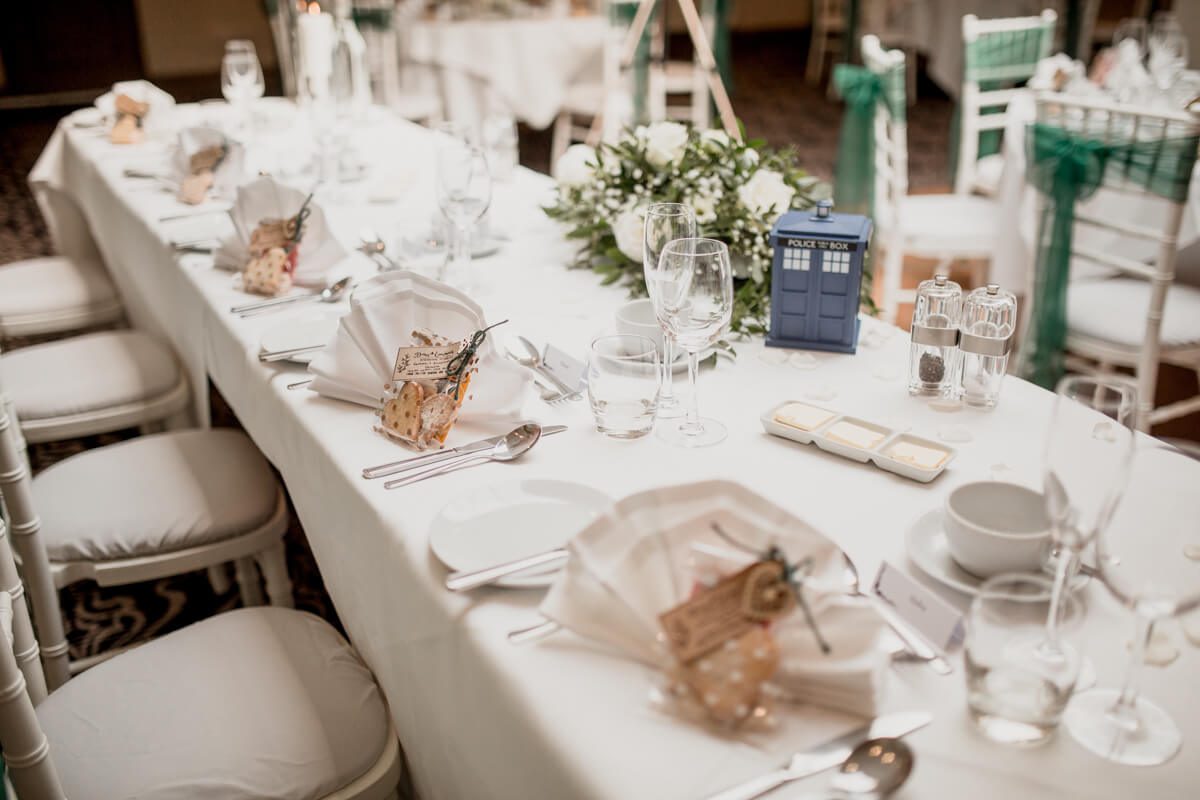 rossett hall wedding table
