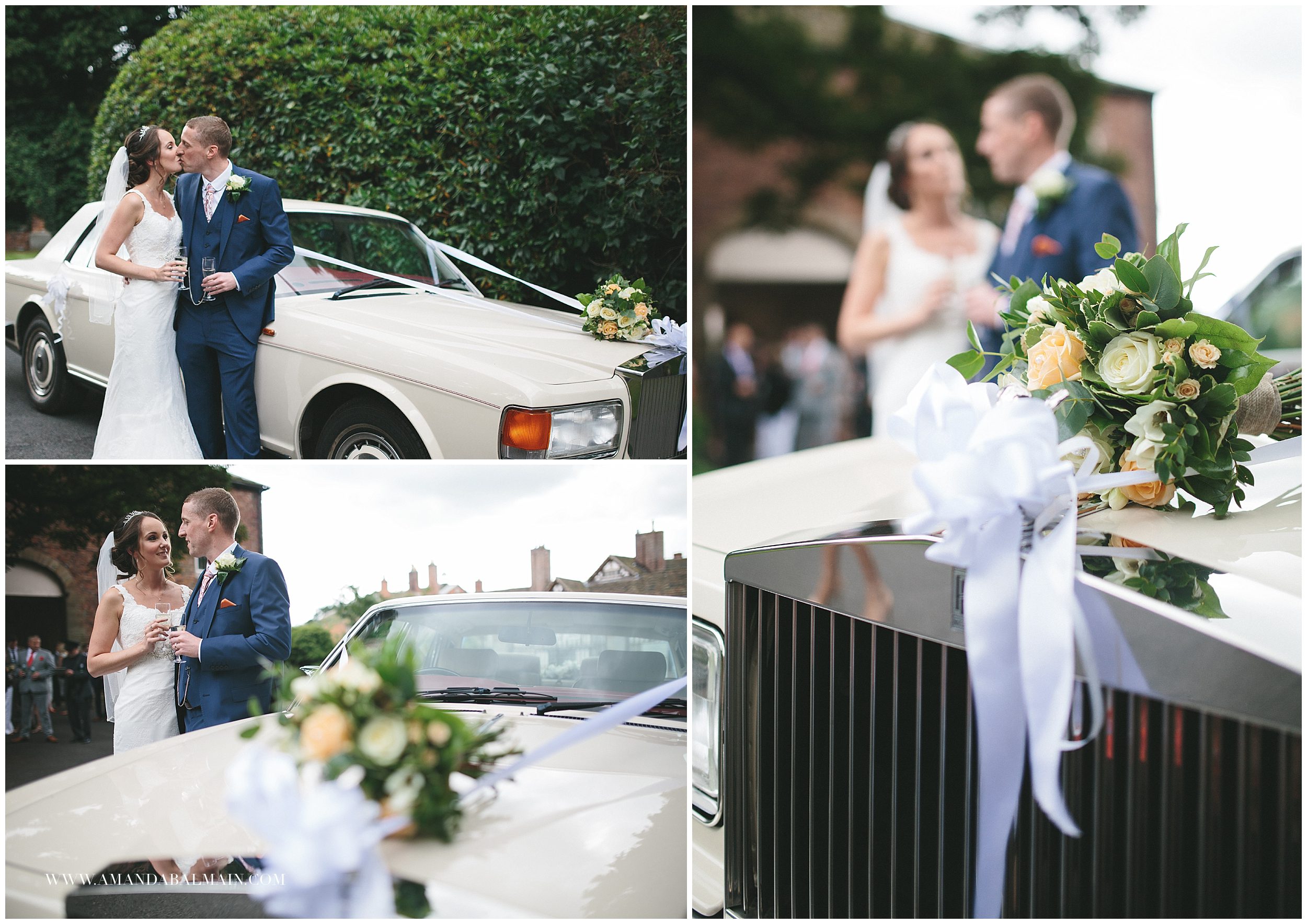 Rolls Royce at Adlington Hall wedding