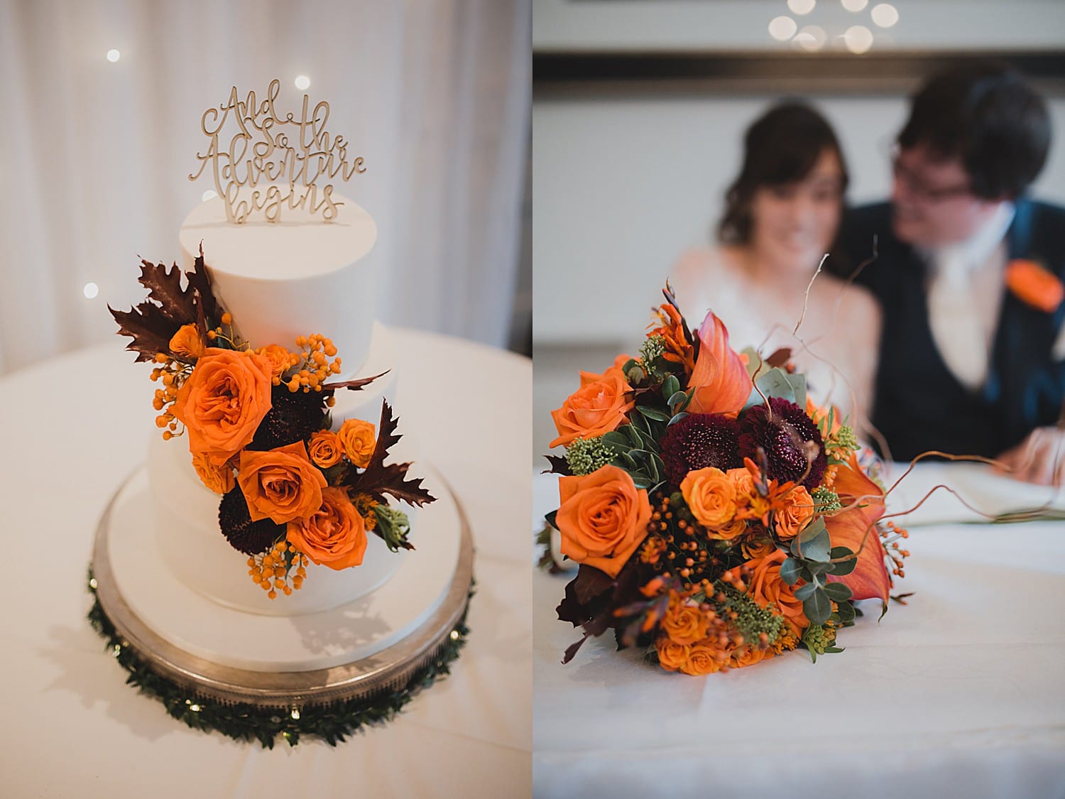 autumn colours at cheshire wedding