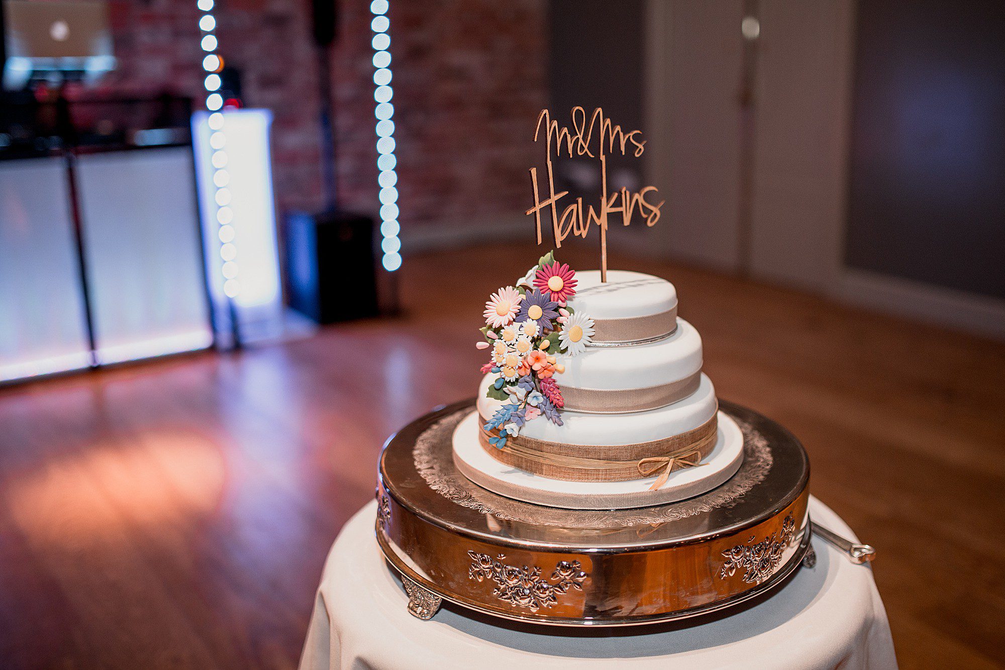 wedding cake at arley hall